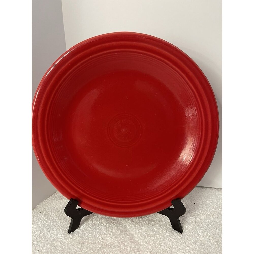 Vintage Fiesta Ware Scarlett Red 10.5" Plate Homer Laughlin